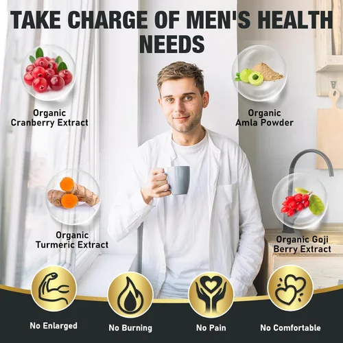 Miniatura 3 de Probióticos para hombres 500 mil millones de CFU, 16 EN 1 probióticos avanzados para hombres para la salud digestiva, sistema inmunológico