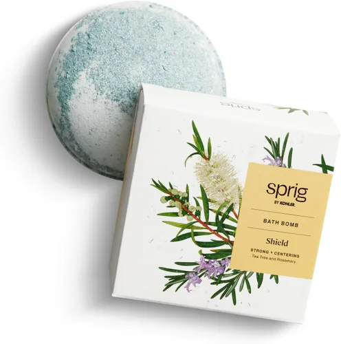 Miniatura 11 de Sprig by KOHLER - Bomba de baño de manzanilla + té verde, hipoalergénica, fabricada con ingredientes botánicos naturales e ingredientes de primera