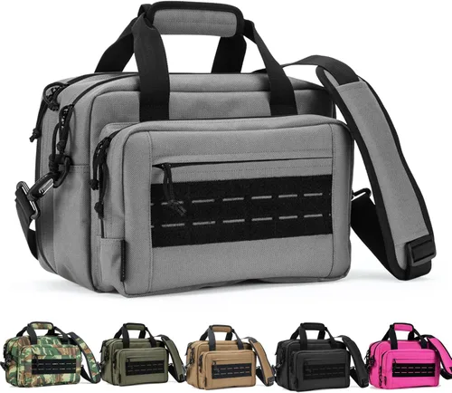 Miniatura 9 de Bolsa para polígono de tiro, estuche para pistola, bolsas para pistolas y munición para pistolas de mano y bolsa de transporte blanda para disparar