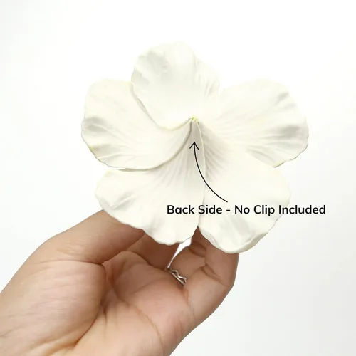 Miniatura 3 de Marsrut 10 flores de hibisco Hawaii fiesta de verano DIY decoraciones de flores artificiales Hula niñas favor de la decoración del cabello flor