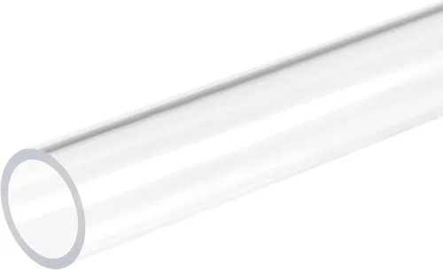Miniatura 52 de MECCANIXITY Tubo de acrílico rígido redondo transparente 1mm(0.04") DI 3mm(1/8") DE 305mm(12") para lámparas y linternas, sistema de refrigeración