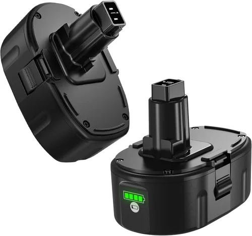 8.0Ah 2 paquetes DC9096 de repuesto para Dewalt 18V batería de iones de litio compatible con Dewalt 18V XRP NI-Cad batería DC9098 DC9182 DC9099