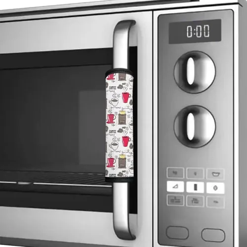 Miniatura 4 de Juego de 6 fundas para manijas de puerta de refrigerador, protector antideslizante para refrigerador, horno, lavavajillas, mantiene