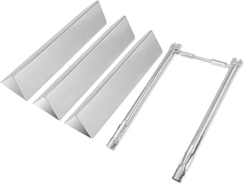 Piezas de repuesto para parrilla 7635 para Weber Spirit, barras flavorizadoras de 15.3 pulgadas y quemador 69785 para Weber Spirit I y II 200 con
