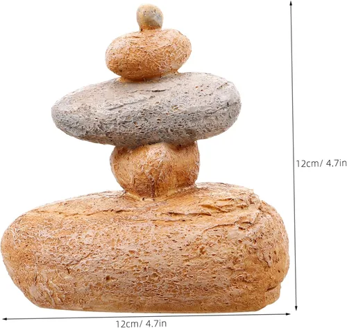 Miniatura 2 de GLEAVI Llavero de piedra al aire libre falsa roca decorativa caja de almacenamiento ocultada