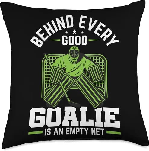 Miniatura 5 de Ice Hockey Gifts for Players Fans Coaches Coaches Máscara de portero, traje de jugador para almohada de portero de hockey sobre hielo, 16 x 16
