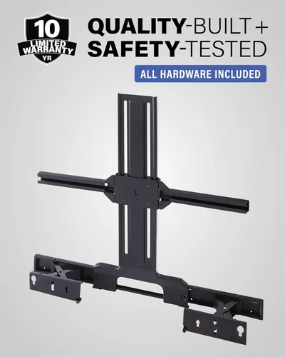 Miniatura 9 de SANUS Soporte de TV para barra de sonido Sonos Arc y Sonos Arc Ultra - Profundidad ajustable para Dolby Atmos - Soporte universal para televisores