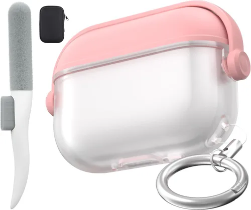 Miniatura 51 de Valkit Funda compatible con AirPods Pro, transparente con kit de limpieza, funda protectora de TPU suave para AirPods Pro Gen 2nd/1st 2023/2022/2019