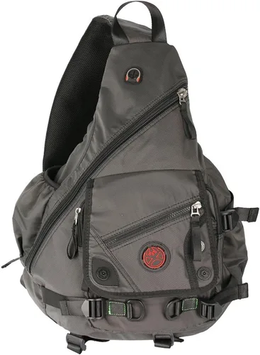 Miniatura 2 de bolso bandolera grande, mochila para portátil, bolso de mensajero cruzado, mochila de viaje para el hombro (A-Negro)