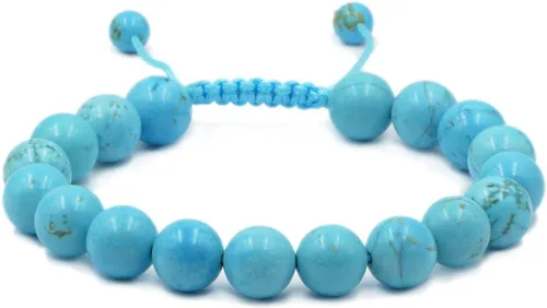 Miniatura 31 de AD Beads - Pulseras de gemas naturales de 0.39 pulgadas, cristales de sanación, macramé ajustable de 7 a 9 pulgadas