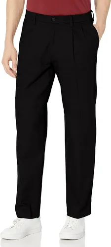 Dockers Signature - Pantalones de algodón con ajuste clásico y plisados para hombre (tallas regulares y grandes y altas)