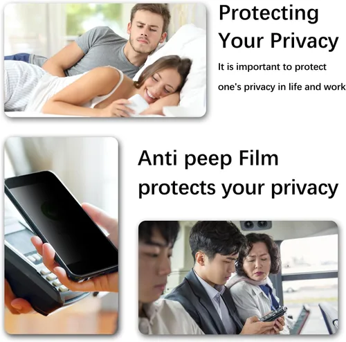 Miniatura 6 de Paquete de 2 protectores de pantalla de privacidad para iPhone SE 3, SE 2022, iPhone SE 2, SE 2020, iPhone 8, iPhone 7, vidrio templado antiespía
