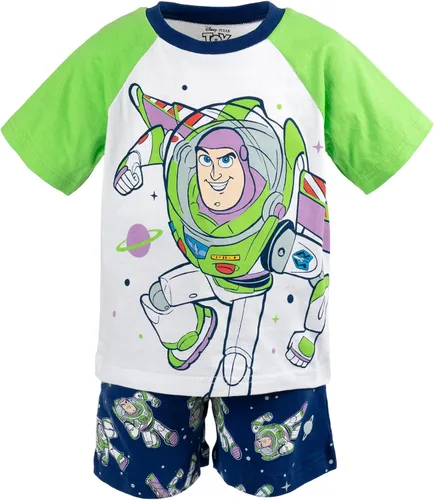 Miniatura 5 de Disney Pixar Cars Mickey Mouse King Toy Story Buzz Lightyear - Conjunto de camiseta gráfica y pantalones cortos de rizo francés