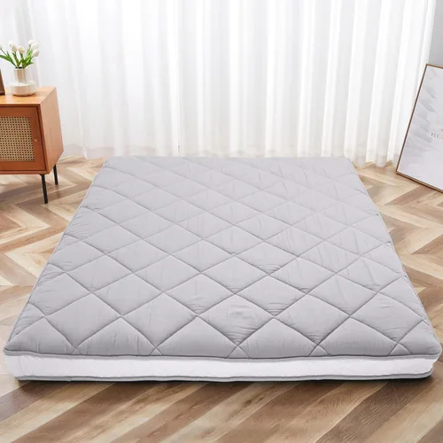 colchón de futón japonés de 10 cm para piso, colchón plegable de piso tamaño individual - almohadilla de espuma viscoelástica para dormir para