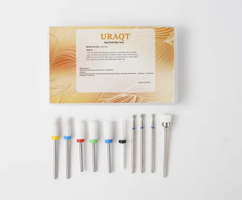 Miniatura 8 de URAQT Juego de brocas de cerámica para uñas, 10 piezas de brocas eléctricas de 3/32 pulgadas, brocas profesionales para pulir cutículas para uñas