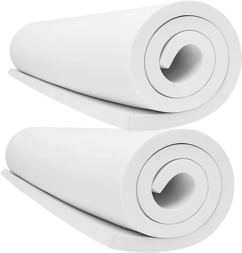 Miniatura 52 de Hoja de espuma EVA blanca en rollo, espuma EVA premium de 6 mm de grosor, 49" x 13.9", alta densidad 86 kg/m3 para disfraz de Halloween, Blanco
