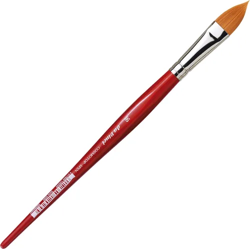 Miniatura 341 de da Vinci Watercolor Series 5580 CosmoTop Spin Pincel de Pintura, Redondo Sintético con Mango Rojo