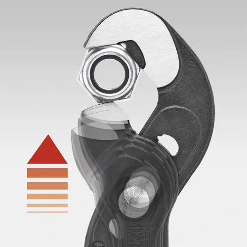 Miniatura 6 de KNIPEX Juego de 5 alicates con alicates KNIPEX Raptor (8741250), color rojo de 10 pulgadas