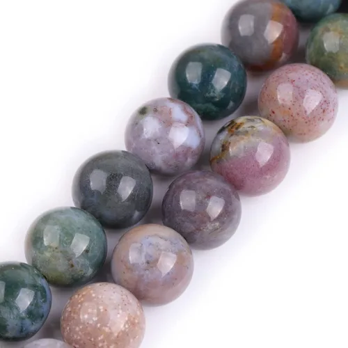 Miniatura 120 de GEM-Inside Cuentas sueltas de amatista natural de 14 mm, gemas de cristal redondo, piedra de energía para hacer joyas, 15 pulgadas Amatista oscura