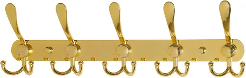 Miniatura 56 de Dseap - Perchero para pared, 5 ganchos triples, resistente, acero inoxidable, riel de gancho de metal para abrigos, sombreros, toallas, bolsos