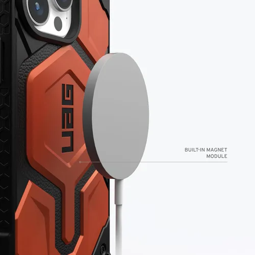 Miniatura 4 de URBAN ARMOR GEAR UAG Funda [Versión Actualizada] Compatible con Funda para iPhone 15 Pro de 6.1" Monarch Pro Negro Imán Integrado Compatible