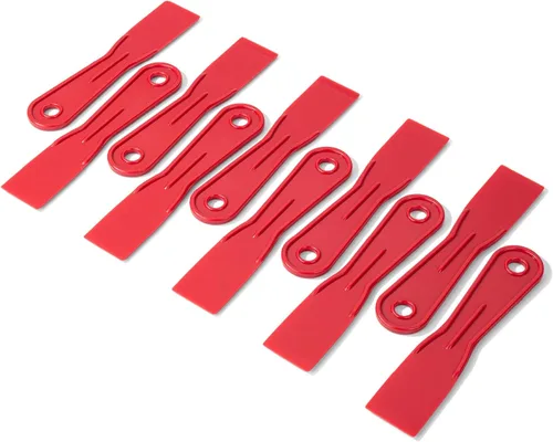Miniatura 15 de Bates - Juego de 6 cuchillos de masilla de plástico, raspador de pintura, herramienta de spackle y esparcidor Rojo