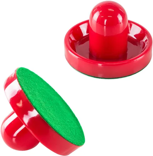 Miniatura 3 de Tacos domésticos estándar, livianos, para tejo, hockey de aire, discos de repuesto para mesas de juegos, equipo, accesorios (2 tacos, 4 discos)