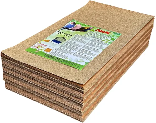 Miniatura 10 de S&X Papel de grava para jaula de pájaros, paquete de 30 forros de jaula de pájaros de 15 x 9.5 pulgadas, desechables para mejorar la higiene