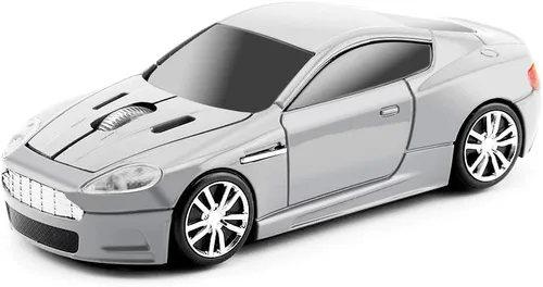 Miniatura 2 de Inalámbrico Coche Deportivo Ratón Ordenador Portátil Ratones Ópticos Ratones USB 2.4GHz (Plata)