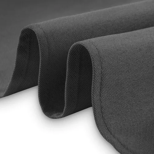 Miniatura 3 de Lann's Linens - Mantel rectangular de tela de poliéster de primera calidad para bodas, banquetes y restaurantes Gris Oscuro