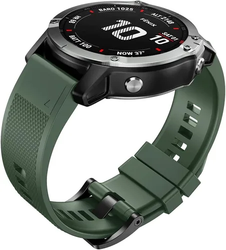 Miniatura 3 de ANCOOL Correa de reloj para Fenix 7X/Fenix 6X/Fenix 5X/Fenix 8 de 1.96 pulgadas, bandas de ajuste rápido de 1.024 in, compatibles con reloj