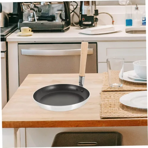 Miniatura 8 de Sartén de huevo antiadherente japonés Oyakodon Mini sartén para tortilla, sartén pequeña para huevos, práctica sartén de metal, mango de aislamiento