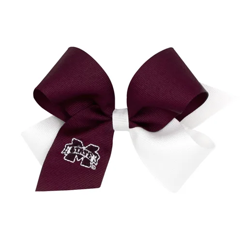 Miniatura 36 de Divine Creations - Lazo para el pelo de dos tonos para niñas con temática universitaria para el día del juego, por Wee Ones en un clip WeeStay