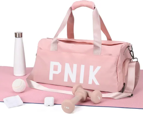 Bolsa de viaje deportiva para mujer bolsa de viaje deportiva con bolsillo húmedo y compartimento para zapatos bolsa de fin de semana con bolsa de