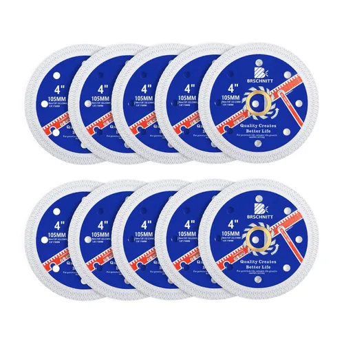 Miniatura 28 de Hoja de sierra de porcelana de diamante superfina con dientes en X, 2 piezas de 3 pulgadas (2.953 in) x eje de 3/8 pulgadas (0.394 in), disco