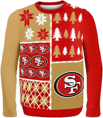 Miniatura 4 de FOCO NFL Unisex-Adult NFL Busy Block Ugly Sweater Bloque ocupado