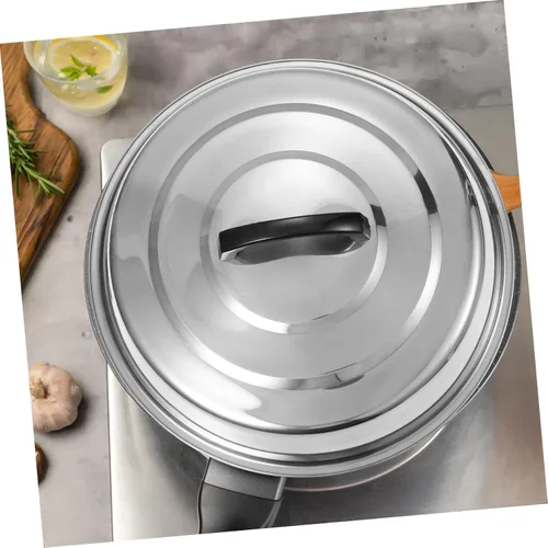Miniatura 7 de Tapa redonda de acero inoxidable para cocinar al vapor para cocinar a la plancha y parrilla, utensilios de cocina versátiles para parrilla superior