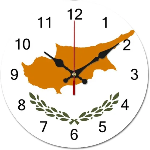 Miniatura 11 de The Flag of Eritrea - Reloj de pared patriótico de 9 pulgadas, funciona con pilas, silencioso, sin tictac, números arábigos, decoración moderna