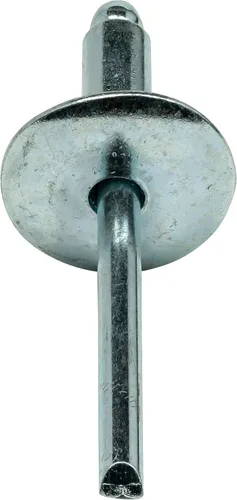 Miniatura 4 de Fastenere Remaches Pop de Brida Grande – 1/4 pulgadas x 1/4 pulgadas (25 piezas) Trabajo Pesado, Extremo Abierto, Acero Zinc, Resistente a