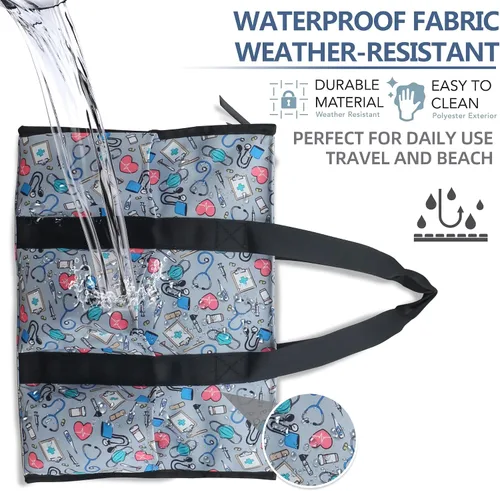 Miniatura 5 de ABAMERICA Nurse Bags for Work Nursing Bag Multiple Pockets Waterproof Organizing Zip Top Clinical Bag for Nursing Students