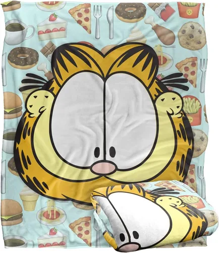 Miniatura 8 de Garfield - Manta de 36 x 58 pulgadas, comida para gatos sedosa al tacto súper suave