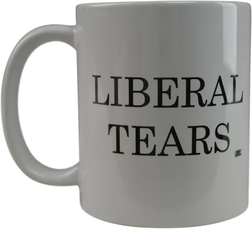 Rogue River Tactical Taza de café divertida y novedosa, taza política de lágrimas liberales, gran idea de regalo para republicanos o conservadores,