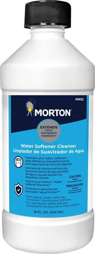 Morton MWSC Suavizante de agua universal, limpiador, color blanco desaturado, 16 fl oz