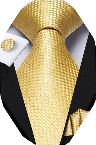 Miniatura 38 de Dubulle Corbata tejida de cachemira para hombre y gemelos de pañuelo para hombre, conjunto de gemelos para boda formal y negocios