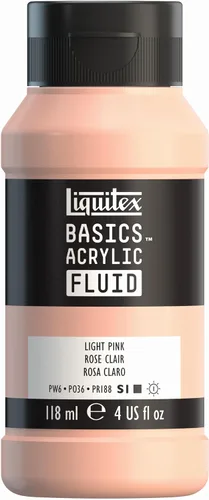 Miniatura 54 de Liquitex BASICS Pintura acrílica fluida, botella de 118ml (4 onzas), tono amarillo cadmio medio Tono medio amarillo cadmio