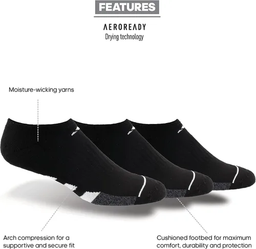 Miniatura 2 de medias acolchadas cortas para hombre (paquete de 3).