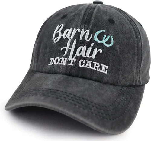 Miniatura 2 de Vxchkerm Gorra de béisbol de algodón bordada ajustable con diseño de granero, para amantes de los caballos, regalos para mujeres y hombres