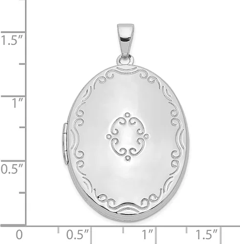 Miniatura 4 de Collar de plata de ley 925 con borde de desplazamiento de 1299in ovalado con 4 fotos para la familia cadena con dije de medallón que sostiene fotos