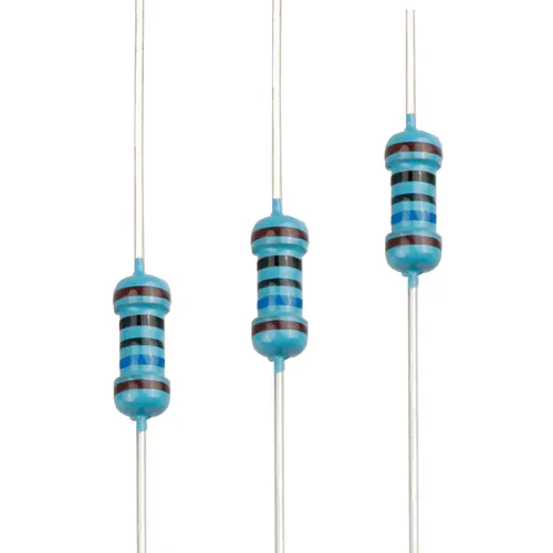 Miniatura 82 de 100pcs 1 ohm Resistor 1/4w (0.25 W) Resistencia fija de película metálica de tolerancia ±1%, múltiples valores de resistencia opcional
