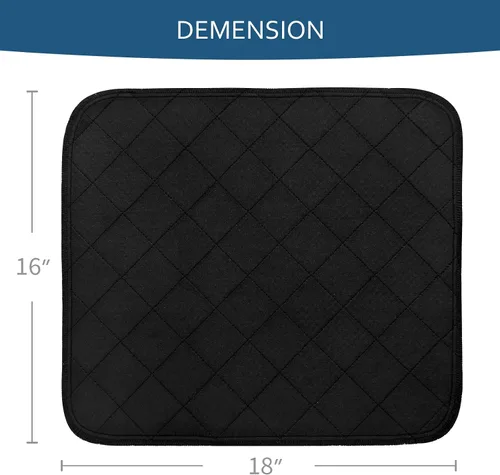 Miniatura 5 de Almohadillas impermeables para sillas de incontinencia 45,7 cm x 40,6 cm, paquete de 2, protectores de asiento reutilizables para sillas de ruedas